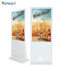 49 Inch Digital Signage Displays Touch Screen Free Standing 300nits