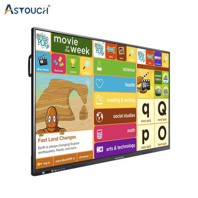 65 Inch Finger Touch Screen Interactive Whiteboard Monitor Smart Lcd Display Rohs