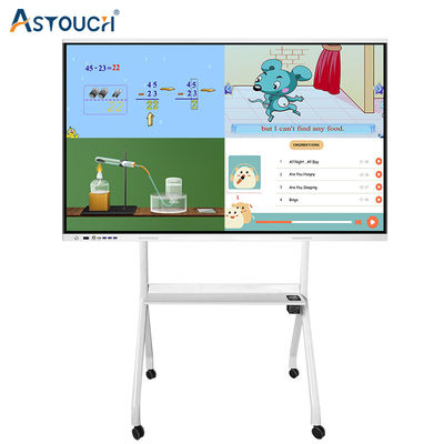 65 Inch Finger Touch Screen Interactive Whiteboard Monitor Smart Lcd Display Rohs