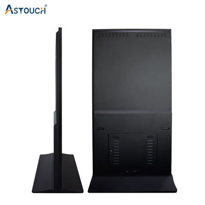 55 Inch Smart Free Standing Digital Poster Display Screen With IR Touch Technology